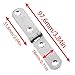 Dsjnf Butt Hinge 9.7x1.8cm Cabinet Folding Hinges Flap Hinge for Boxes Jewelry cabinets Toolbox Narrow flanged Hinges (with Screws) -4pcs