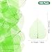 M METERXITY 100-Pack Skeleton Leaves, 5.1 Inch Natural Dried Pressed Bodhi Skeleton Leaves Vein for Resin/DIY Crafts Card/Scrapbook/Wedding, Small Leaves Decorative [Green]