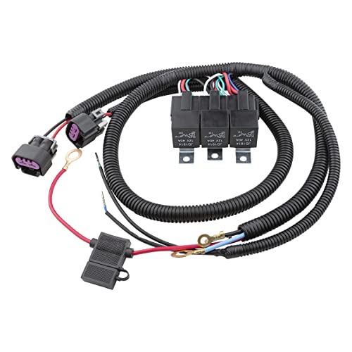 Dual Electric Fan Upgrade Wiring Harness Fits 1999– 2006 Truck Suv Replace 7L5533A226T Control Cooling Fan Wire Harness Kit #TOP1