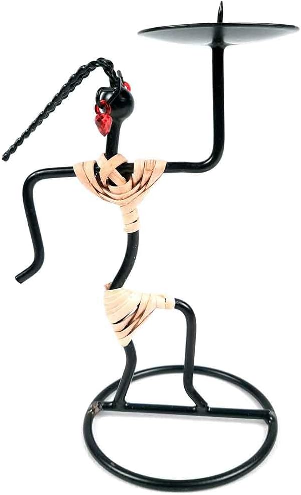 Apkamart The Online Shop Handcrafted Tea Light Holder - 5 Inch - Handicraft Decorative Candle Holder & Showpiece Figurine for Table Decor, Home Decor, Room Decor and Gifts