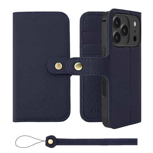 HANATORA for iPhone 17ProMax �P�[�X �蒠�^ �{�v �X�}�z�P�[�X �X�}�z �X�^���h �X�g���b�v �t�� �V�������N�J�[�t���U�[ �x���g���� �}�O�l�b�g�Ȃ� �l�C�r�[ H0XB-17ProMax-Navy �M�t�g �a���� ���� �j��