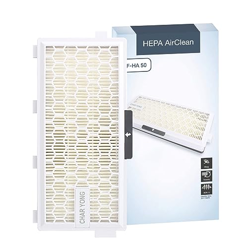 Hepa Air Clean 50 Filter Replacement for Miele Vacuum Cleaner Hepa Filter S4,S5,S6,S8,S8000,S8999, S6000,S6999,S5000,S5999,S4000,S4999,Complete C2,C3,Compact C1,C2,HEPA AirClean SF-HA 50