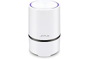 JINPUS Air Purifier, Small Portable Air Cleaner with HEPA Filter for Bedroom,...