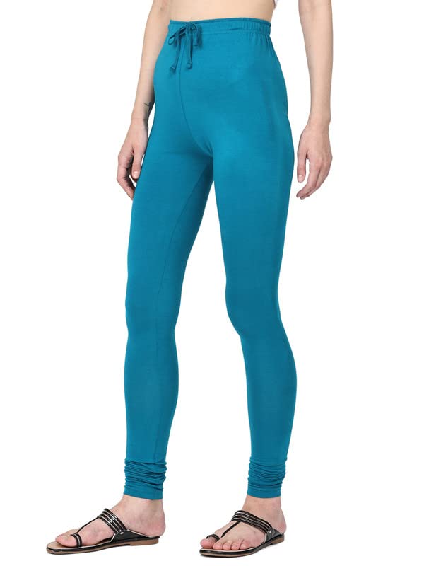Image of Robinbosky Cotton Churidhar Leggings for Women - Stylish, Stretchable & Flattering Fit for All-Day Comfort