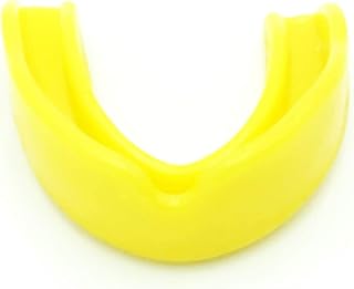 2Fit Adults & Kids Senior/Junior Gum Shield & Case Mouth Guard Boxing MMA Senior Junior Rugby Sports Protection Adult Kids Mouthguard Kickboxing (YELLOW, SENIOR)