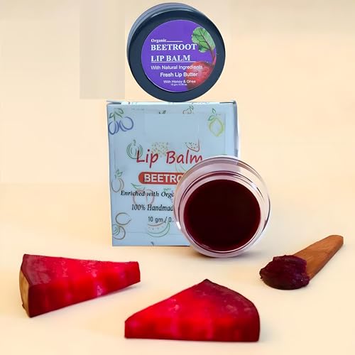 Image of Elecsera Beetroot Lip & Cheek Tint Balm for Women 100% Organic & Helps Lighten Dark Lips Beetroot (Pack of: 1, 10 g)