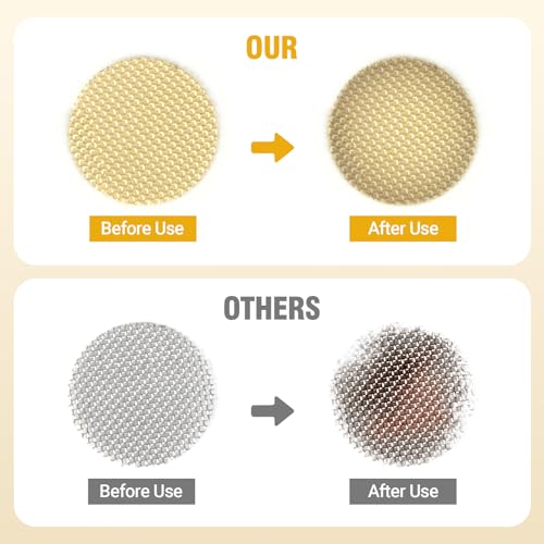 Pipe Screen, 1/2inch Metal Pipe Screen Filters, Stainless Steel Pipe Screens and Brass Mesh (100 pcs) - Image 6