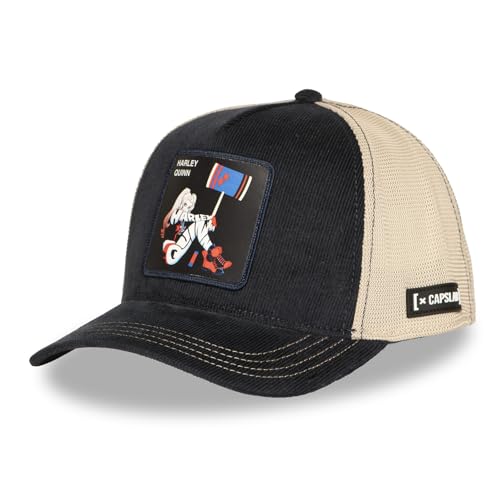 Casquette Homme & Femme, Casquette Trucker DC Comics, Ajustable par Snapback, Noir Taille TU