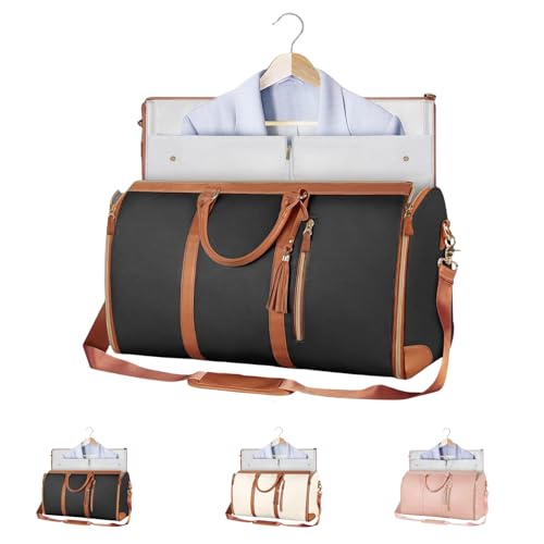 Luux Travel Bag 2026 Bag Duffle for TravelWaterproof Carry On Convertible Foldable Clothing Bag (black)