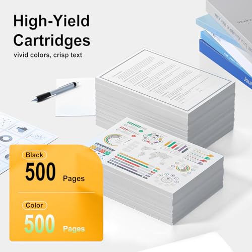 Image of LC401XL LC401 High Yield MFC-J1010DW Ink Cartridges Replacement LC401XL LC401 XL Ink 4 Pack Compatible for Brother MFC-J1010DW MFC-J1012DW MFC-J1170DW Upto 500 Pages Black Cyan Magenta Yellow
