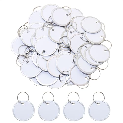 ONLYKXY Blanko-Etiketten, rund, mit Ring, Metallrand, Preisschild für Preise, Geschenk, Schmuck, Kleidung, Hof, Verkauf, Garage, Zubehör, Markierungsetikett, Hängeschild, Weiß, 3,1 cm, 50 Stück ONLYKXY Blanko-Etiketten, rund, mit Ring, Metallrand, Preisschild für Preise, Geschenk, Schmuck, Kleidung, Hof, Verkauf, Garage, Zubehör, Markierungsetikett, Hängeschild, Weiß, 3,1 cm, 50 Stück