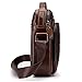 Leather Shoulder Messenger Bag Handbag for Men Outdoor Travel Business Crossbody Small Briefcase Phone Wallet Tote Casual Sling Daypack