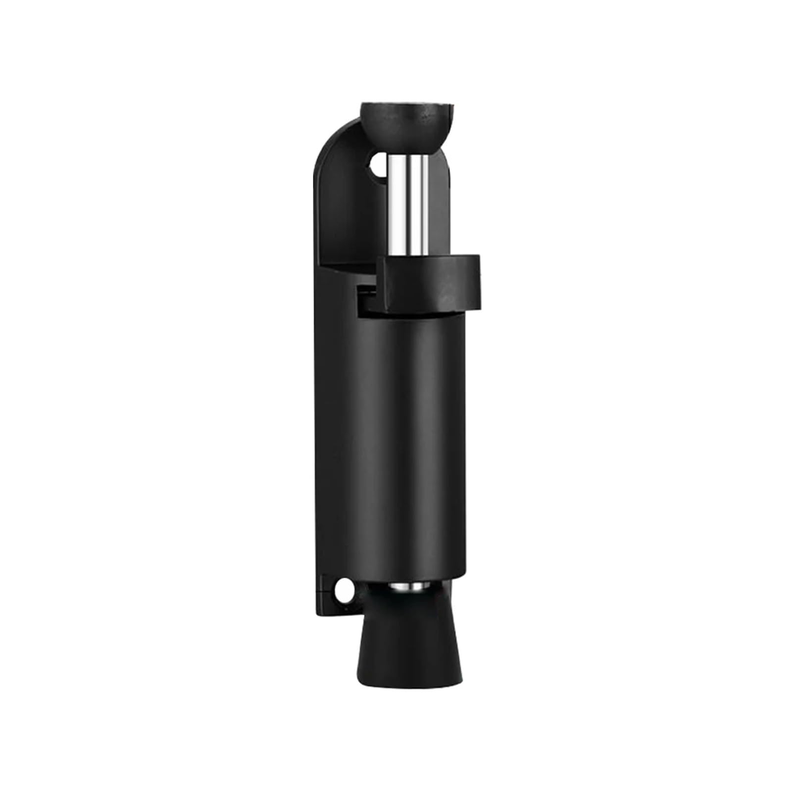Fermaporta telescopico a pedale, kit di sicurezza per porta caricato a molla, posizione regolabile, con cunei del freno a pedale per cucitura inferiore (nero, piccolo)