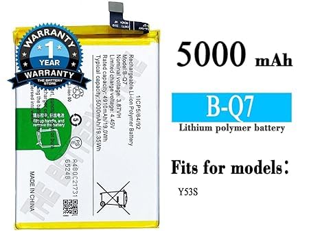 Image of Original B-Q7 Battery for Vivo Y53S Battery with 1 Year warrenty *** (Y0000055)