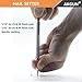 2-Piece Dual Head Nail Setter Kit, Nail Setter Features 1/32-in, 1/16-in, 3/32-in, 1/8-in, Hammerless Nail Set Trim Pak for Wood