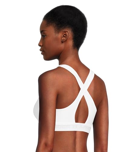 Under Armour Damen UA Crossback Mid Bra, atmungsaktiver Sport BH, komfortabler BH mit Kreuzträgern