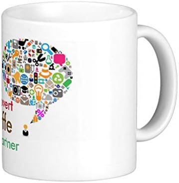 louDEING Introvert Coffe Partners Classic White Coffee Mug