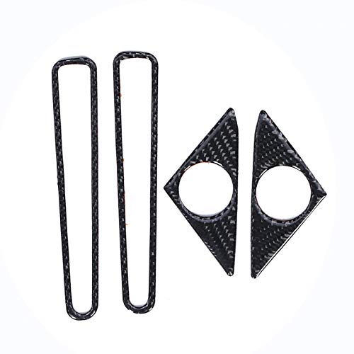 Carbon Fiber Door Speaker Trim,Car Window Air Vent Frame Air Outlet Frame Fit for GTR R35 08â€‘20 Moulding Accessories