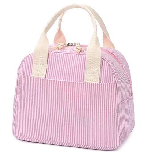 Image of LOVELYWIND Lunch Box for Women Cute Lunch Bags for Women Lunch Tote Bags Reusable Insulated Lunch Box Large Capacity Reusable Insulated Cooler for Work or Travel Gifts or Beach