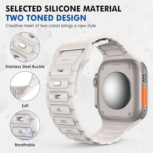 MoKo-Sport-Bands-Compatible-with-Apple-Watch-Ultra-2Ultra-Band-Apple-Watch-Bands-for-Men-Women-49mm-45mm-44mm-42mmSilicone-Replacement-Strap-for-iWatch-Series-9-8-7-6-5-4-SE-Ultra-2-1-Starlight 41pHZkp4YmL