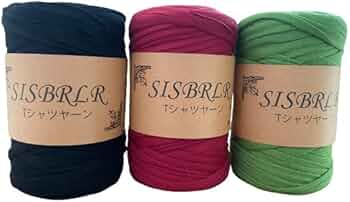 Amazon | SISBRLR Tシャツヤーン 手芸 ハンドメイド diy 初心者向け