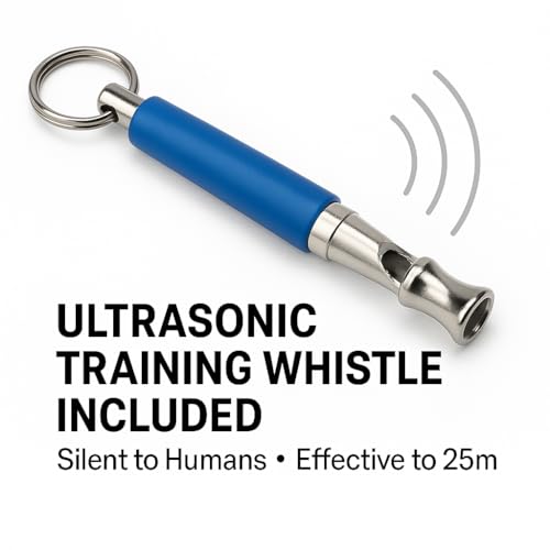 IRSTBL – Gewichtszuggeschirr für Hunde mit Ultraschallpfeife – strapazierfähiges X-Rückengeschirr für Canicross, Schlittenfahren und Muskeltraining – ideal für Arbeitshunde
