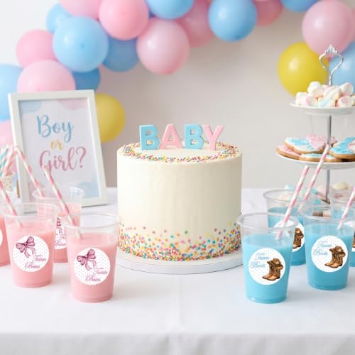 Image of Boots or Bows Decorations - 44 Pcs Mom and Dad to Be Sash Pins