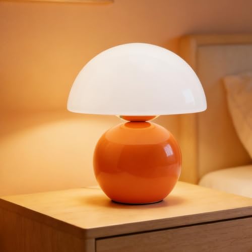 Image of Refein Mushroom Table Lamp for Bedroom (Orange)