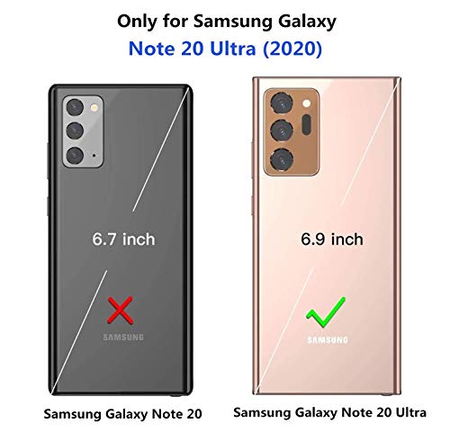 Étui portefeuille pour Samsung Galaxy Note 20 Ultra en cuir synthétique de qualité - 2