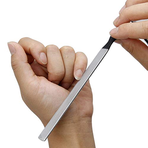 Zizzon Stainless Steel Nail File 4 Sides 7 Inch Length #TOP3