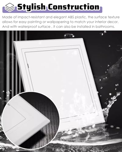Panneau d'accès verrouillable en ABS blanc pour combles et gaines techniques