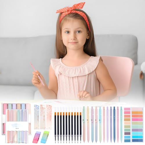 Ensemble de papeterie esthétique violette premium pour écriture soignée - 7
