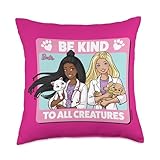 Barbie Kind to All Creatures Throw Pillow, 18x18, Multicolor