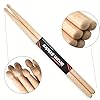 2 Pairs Drum Sticks 5A, Professional Classic Maple Wood Drumsticks, Wood Tip for Acoustic Drums or Electronic Drums, Adults, Kids and Beginners (2Pairs) #1