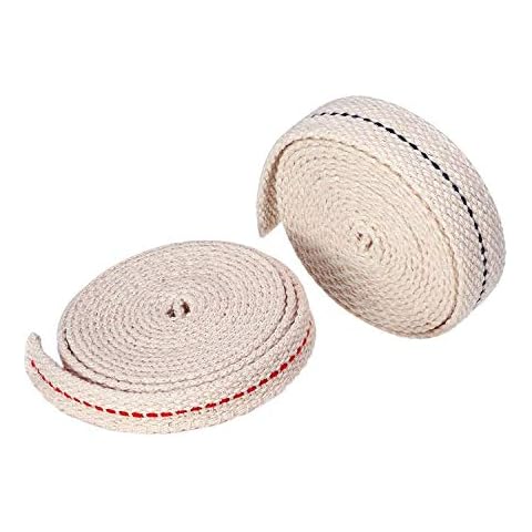 29 Feet/2 Roll Oil Lamp Wick,100% Cotton 1/2 Inch Oil Lantern Wick, 3/4 Inch Flat Cotton Wick,14.5 Feet per Roll Cover