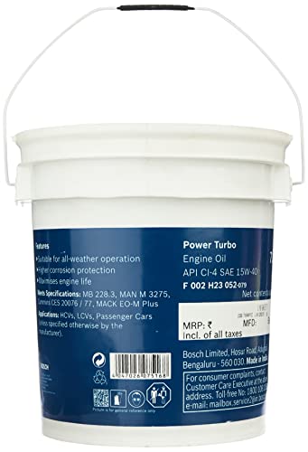 Image of Bosch Pack of litre 7.5 Power turbo- CI4 15W 40 Applicable for CV & PC