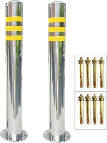 CukUJH Parking Guardrails Parking Guardrails Safety Fixed/Barrier Post Stainless Steel Security Bollards