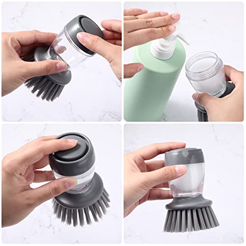 Zopeal ZOPEAL-COUNTERTOP SOAP DISPENSERS-12 4 Pieces Kitchen Soap Dispenser Set Includes 16 Oz Plastic Dish Soap Hand Wash Dispenser thumb #6