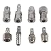 Air Compressor Connector, Air Hose Fitting, Compressor Hose Connector, 8PCS Connect Tool for Pipe for Industrial Pneumatic Tool