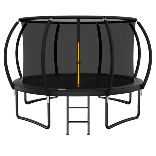 ARMY VANCA 12 FT Outdoor Trampoline with Enclosure Net