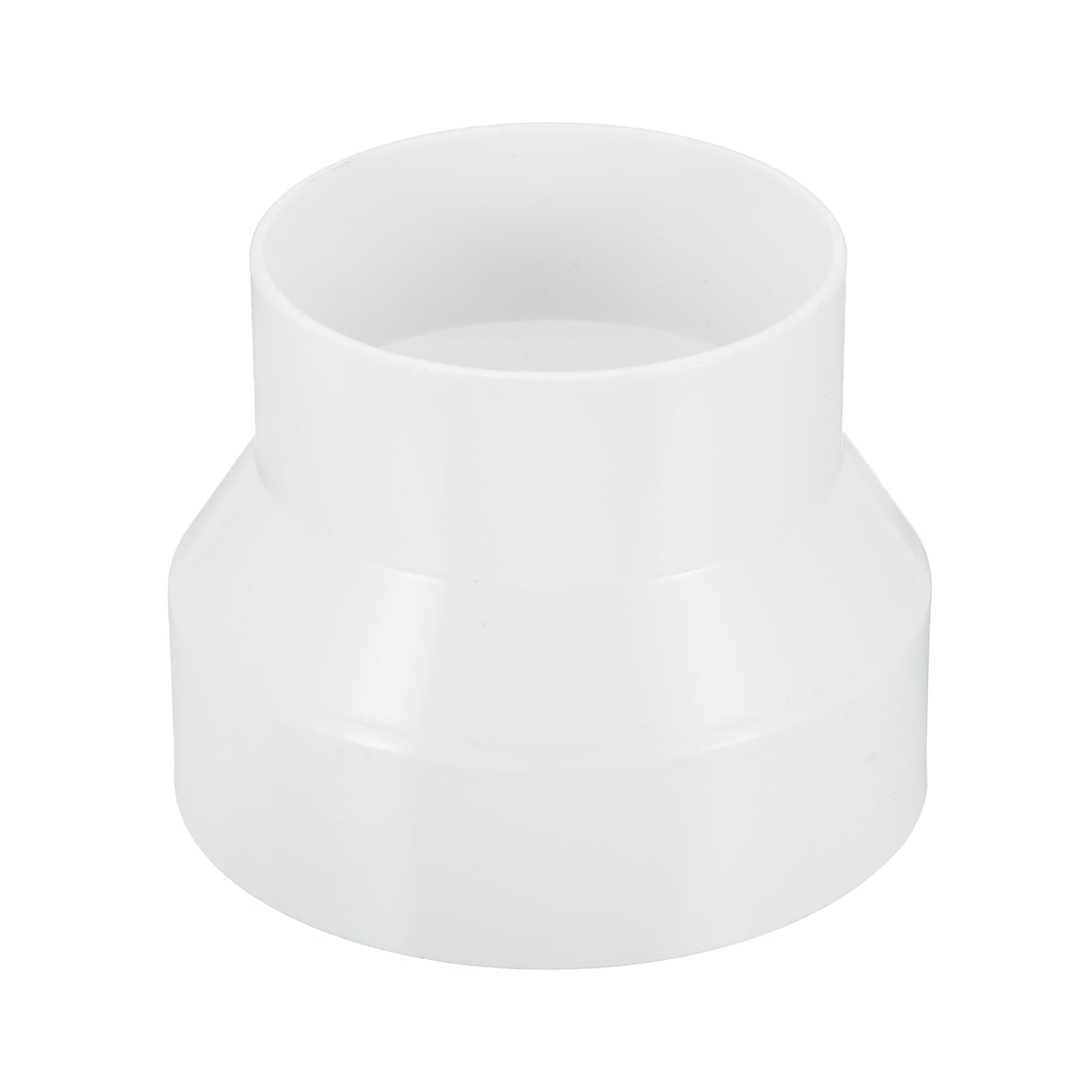 PATIKIL 4" to 3" Duct Reducer, Duct Connector Ducting Inline Adapter Increaser ABS Plastic Vent for HVAC Heating Cooling Air Ventilation