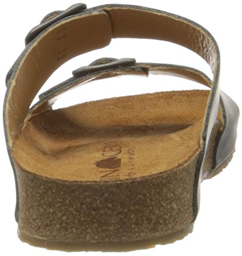 Image of HAFLINGER Andrea Elegant Leather Sandals with Rubber Sole and Cork Latex Footbed Unisex