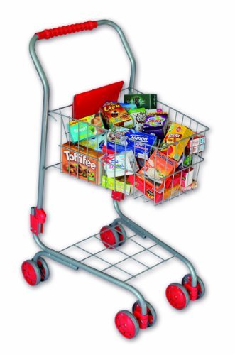 Tanner 1027.5 - Children's Metal Shopping Cart Filled With approx. 40 Items for a Play Store by Chr. Tanner