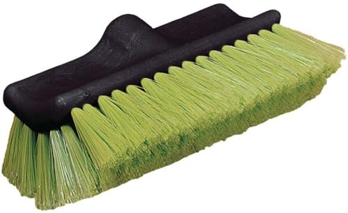 Brosse de lavage Nylex Flo-thru verte avec bloc plastique double surface 25cm - 2