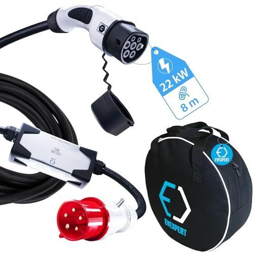 Eveline Max 3.7-22kW Smart Tragbare EVSE EV Auto Ladegerät Typ2 5-Pin RCD FI A-EV EV typ 2 cavo di ricarica 16-32A 3-Phasig 32 A 22 kw 8m