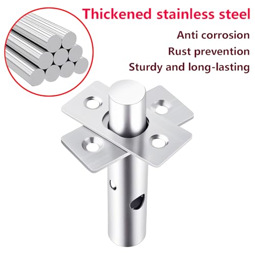 Ctyjia Door Security Rack Bolt, Mortice Door Bolt with Star Key, Anti-Theft Door Lock Bolt, Stainless Steel Door Bolts - Image 4