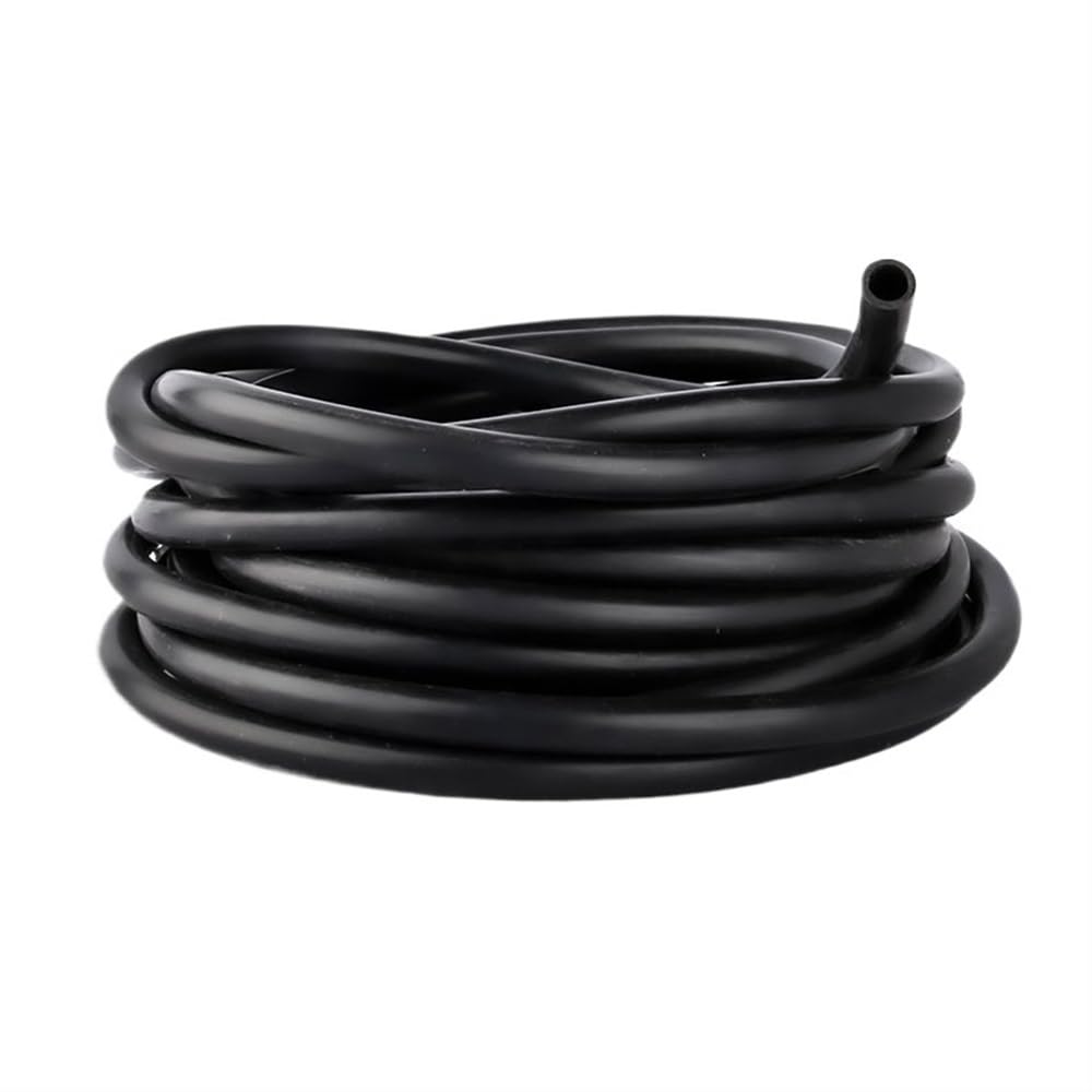 Tuyau en caoutchouc souple flexible noir de 1 mètre de longueur, diamètre intérieur 1 mm, 2 mm, 3 mm, 4 mm, 5 mm, 6 mm, 7 mm, tube en silicone for pompe à air d'aquarium(12x18mm)