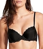 Victoria's Secret Dream Angels Lightly Lined Lace Demi Bra, Adjustable Straps, Bras for Women, Black (34C)