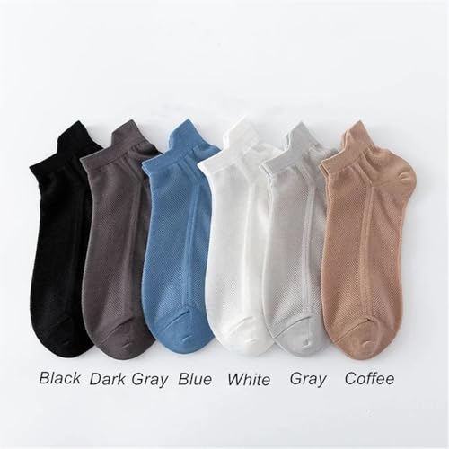 Image of VAIDUE Pack of 6 Ankle Length Socks for Men & Women | Multicolor Soft Cotton Casual Wear Socks | Breathable, Sweat-Absorbent & Stretchable | Stylish & Comfortable