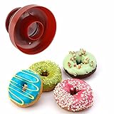 Nyutcwe 1pc Plastik Donut Backwanne Nicht-Stick-Desserts Maker Form Safer Donut-Schneider-Brotschneiderform zum Backen